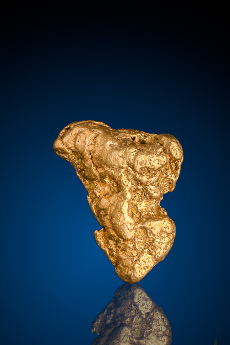 (image for) Tapered Beautiful Alaskan Gold Nugget - 3.23 grams